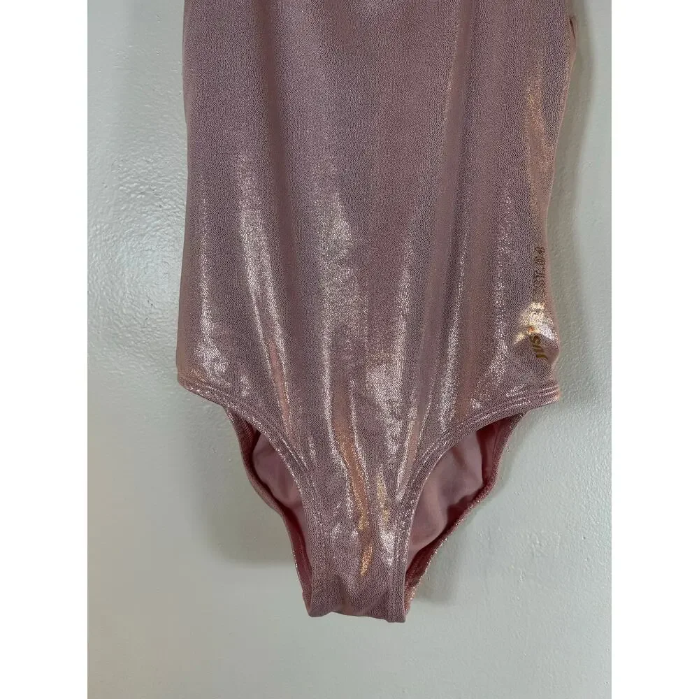 JUSTICE Girl’s Shimmer Laser Cut Dance/ Gymnastics Leotard / Size: 10
